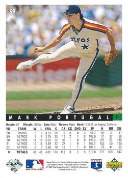 Mark Portugal  baseball card collectible - Main Image 2