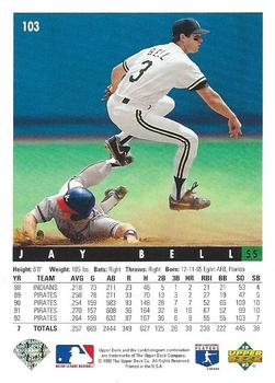 Jay Bell  baseball card collectible - Main Image 2