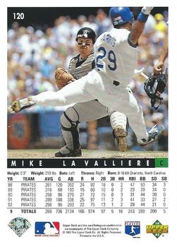 Mike LaValliere  baseball card collectible - Main Image 2