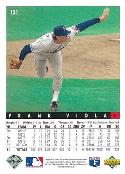 Frank Viola  baseball card collectible - Main Image 2