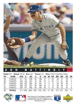Don Mattingly  baseball card collectible - Main Image 2