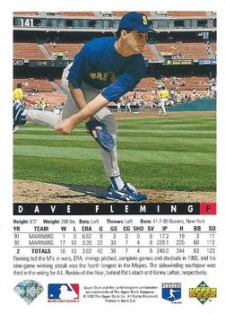 Dave Fleming  baseball card collectible - Main Image 2
