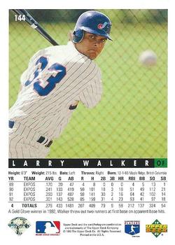 Larry Walker  baseball card collectible - Main Image 2