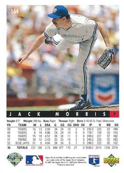 Jack Morris  baseball card collectible - Main Image 2