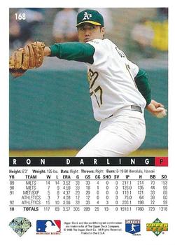 Ron Darling  baseball card collectible - Main Image 2