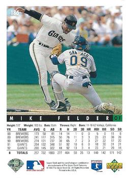Mike Felder  baseball card collectible - Main Image 2
