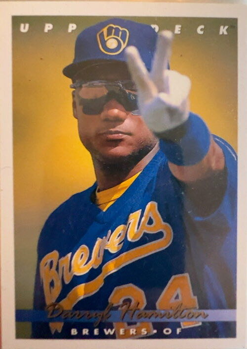 Darryl Hamilton  baseball card collectible - Main Image 3