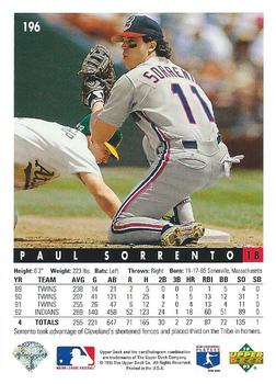 Paul Sorrento  baseball card collectible - Main Image 2