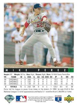 Mike Perez  baseball card collectible - Main Image 2