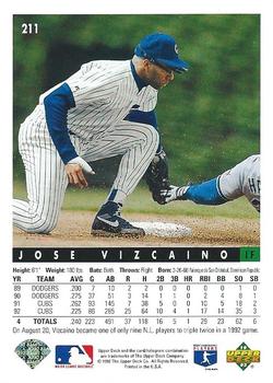Jose Vizcaino  baseball card collectible - Main Image 2