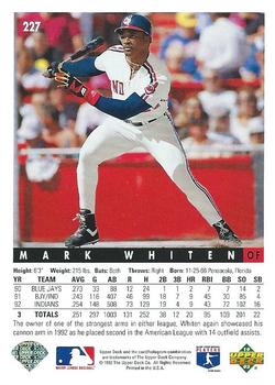 Mark Whiten  baseball card collectible - Main Image 2