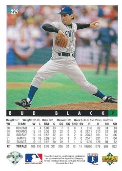 Bud Black  baseball card collectible - Main Image 2