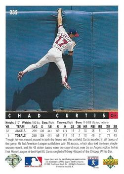 Chad Curtis  baseball card collectible - Main Image 2