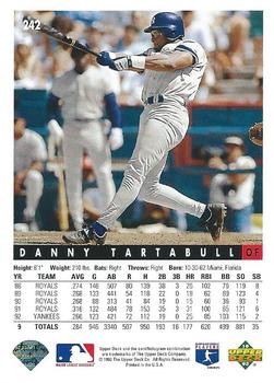 Danny Tartabull  baseball card collectible - Main Image 2