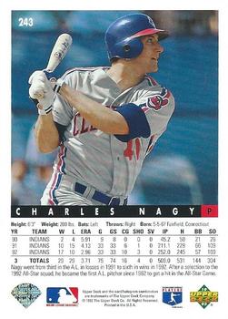 Charles Nagy  baseball card collectible - Main Image 2