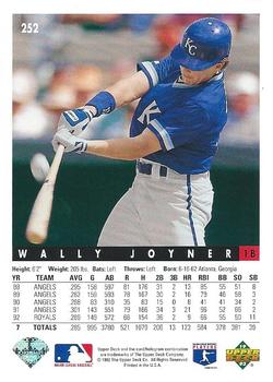 Wally Joyner  baseball card collectible - Main Image 2