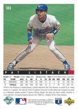 Pat Listach  baseball card collectible - Main Image 2