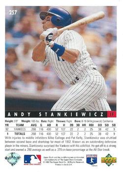 Andy Stankiewicz  baseball card collectible - Main Image 2