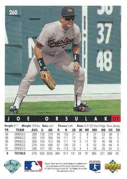 Joe Orsulak  baseball card collectible - Main Image 2
