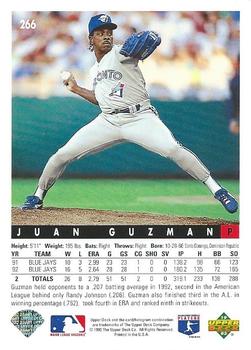 Juan Guzman  baseball card collectible - Main Image 2