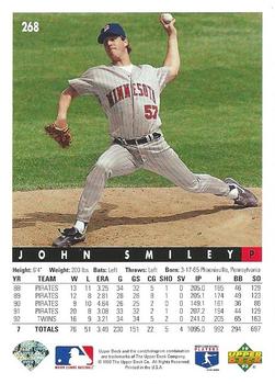 John Smiley  baseball card collectible - Main Image 2