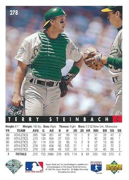 Terry Steinbach  baseball card collectible - Main Image 2