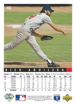 Rick Aguilera  baseball card collectible - Main Image 2