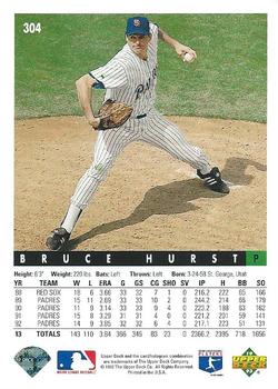 Bruce Hurst  baseball card collectible - Main Image 2