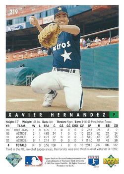 Xavier Hernandez  baseball card collectible - Main Image 2