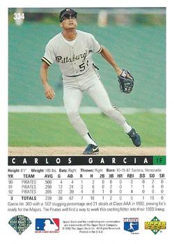 Carlos Garcia  baseball card collectible - Main Image 2