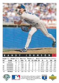 Randy Johnson  baseball card collectible - Main Image 2