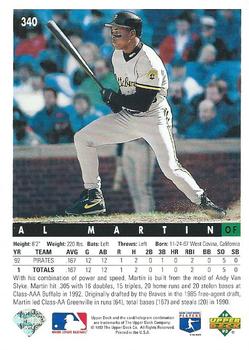 Al Martin  baseball card collectible - Main Image 2