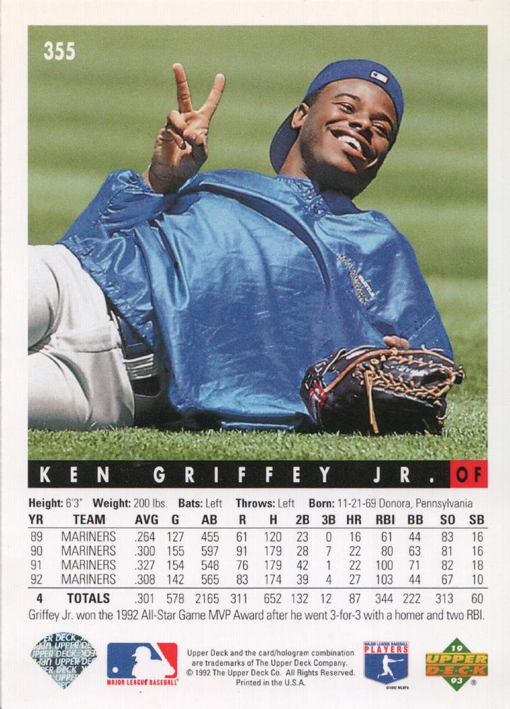 Ken Griffey Jr.  baseball card collectible - Main Image 2