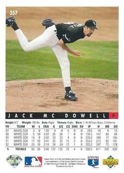 Jack McDowell  baseball card collectible - Main Image 2