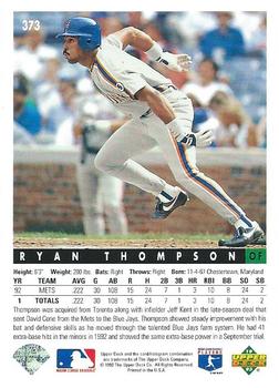 Ryan Thompson  baseball card collectible - Main Image 2