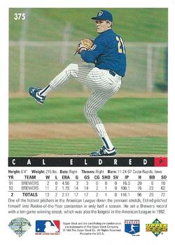 Cal Eldred  baseball card collectible - Main Image 2