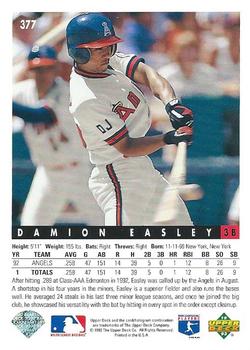 Damion Easley  baseball card collectible - Main Image 2