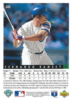 Fernando Ramsey  baseball card collectible - Main Image 2