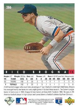 Rico Brogna  baseball card collectible - Main Image 2