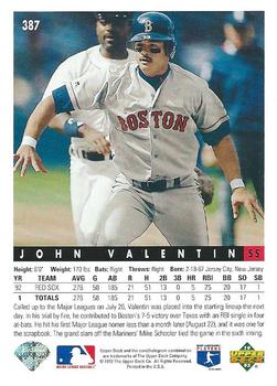 John Valentin  baseball card collectible - Main Image 2