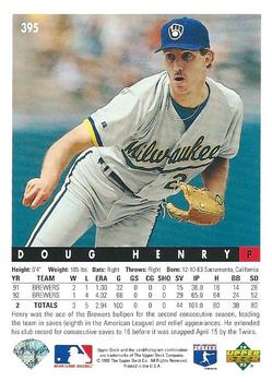 Doug Henry  baseball card collectible - Main Image 2