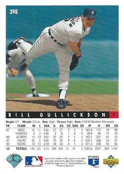 Bill Gullickson  baseball card collectible - Main Image 2
