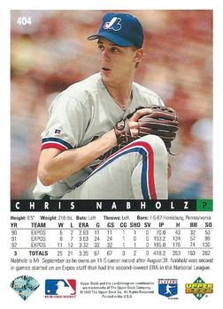 Chris Nabholz  baseball card collectible - Main Image 2