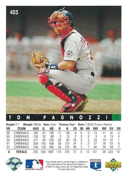 Tom Pagnozzi  baseball card collectible - Main Image 2