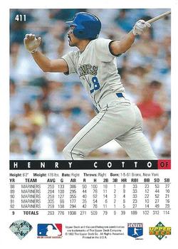 Henry Cotto  baseball card collectible - Main Image 2