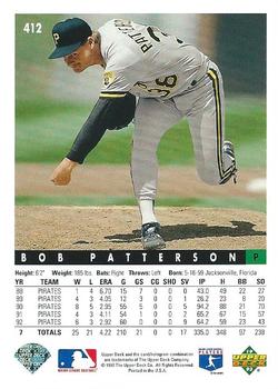 Bob Patterson  baseball card collectible - Main Image 2