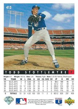 Todd Stottlemyre  baseball card collectible - Main Image 2