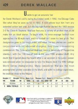 Derek Wallace  baseball card collectible - Main Image 2