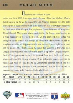 Michael Moore  baseball card collectible - Main Image 2