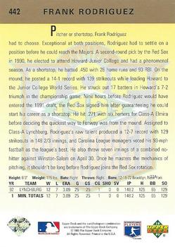 Frank Rodriguez  baseball card collectible - Main Image 2